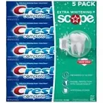 Crest Complete Multienefit Toothpaste Extra Whitening Plus Scope 8.2 Oz (Pack of 5)