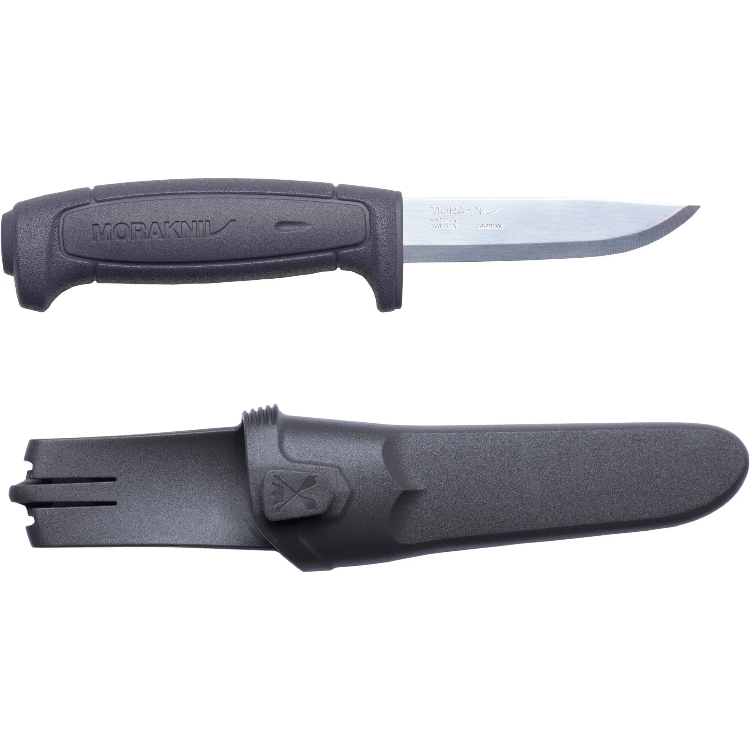 Morakniv Craftline Basic 511 High Carbon Steel Fixed Blade Utility Knife and Combi-Sheath, 3.6-Inch Blade