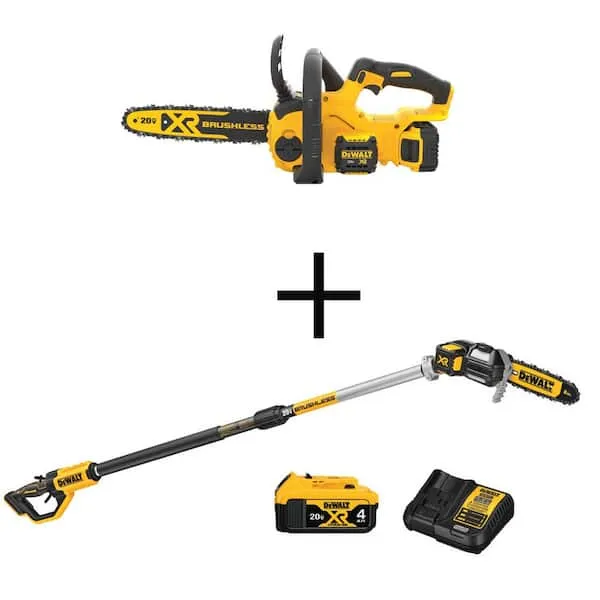 DeWalt 20V MAX XR DCCS620P1 12 in. 20 V Battery Chainsaw Kit (Battery & Charger)