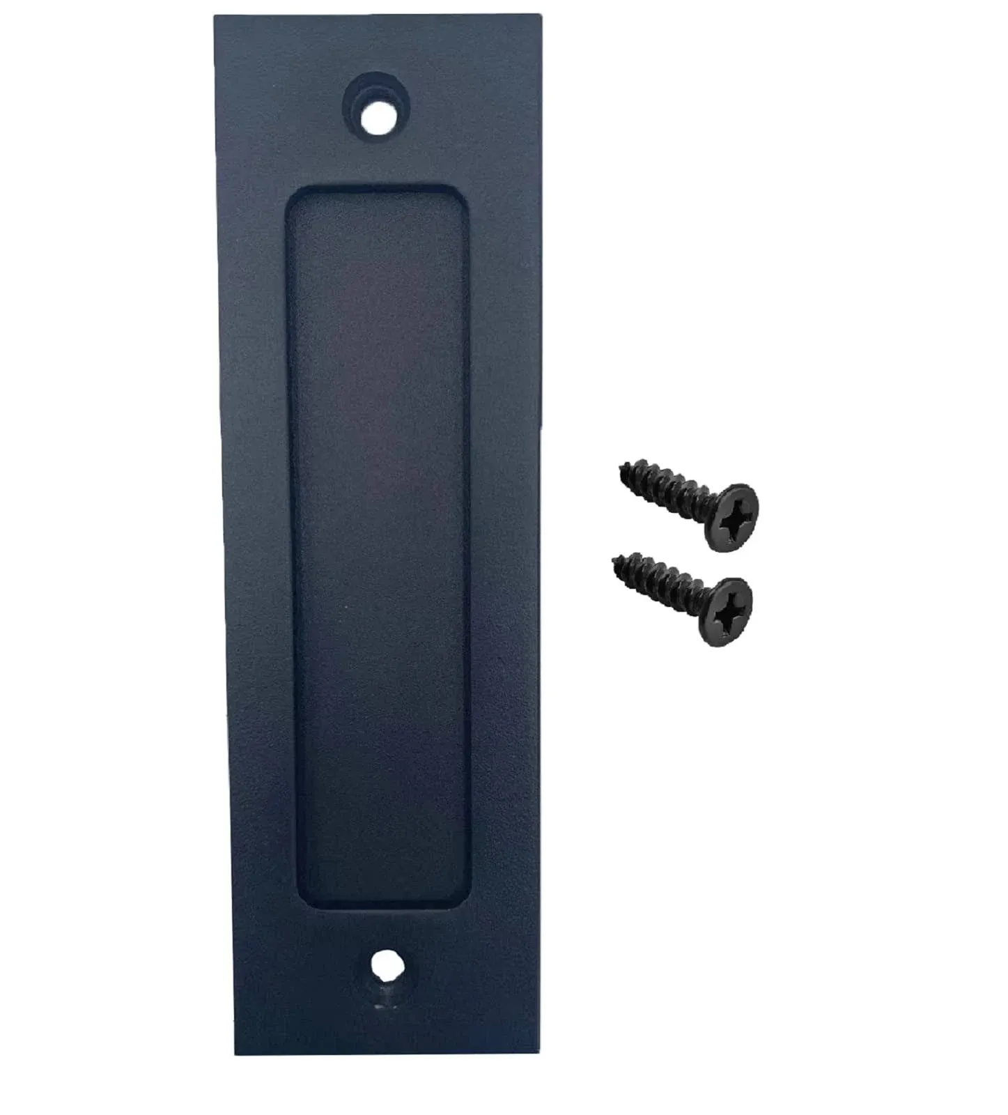 Fpz-Bd Running Black 7 Inch Sliding Barn Door Finger Pull Set | Heavy Duty Moder