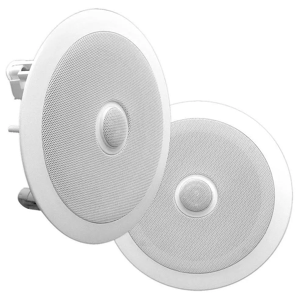 Pyle PDIC60 6.5 Inch 250 Watt 2 Way In Wall/Ceiling Home Speaker System