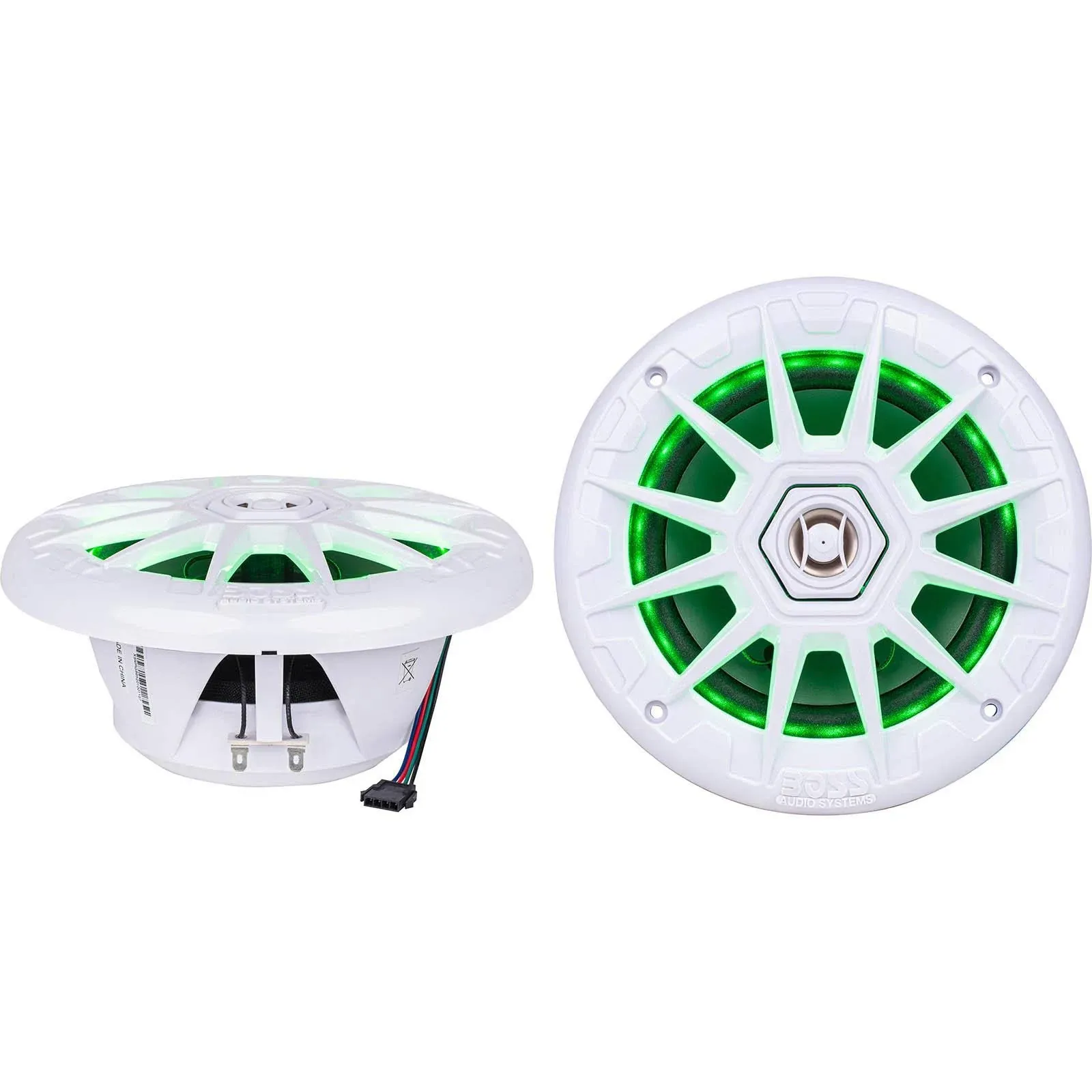 Boss MRGB65 2-Way Marine Speakers - Pair - 6.5" - White