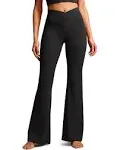 CRZ Yoga V Cross Waist Flare Leggings 31” / Black / M