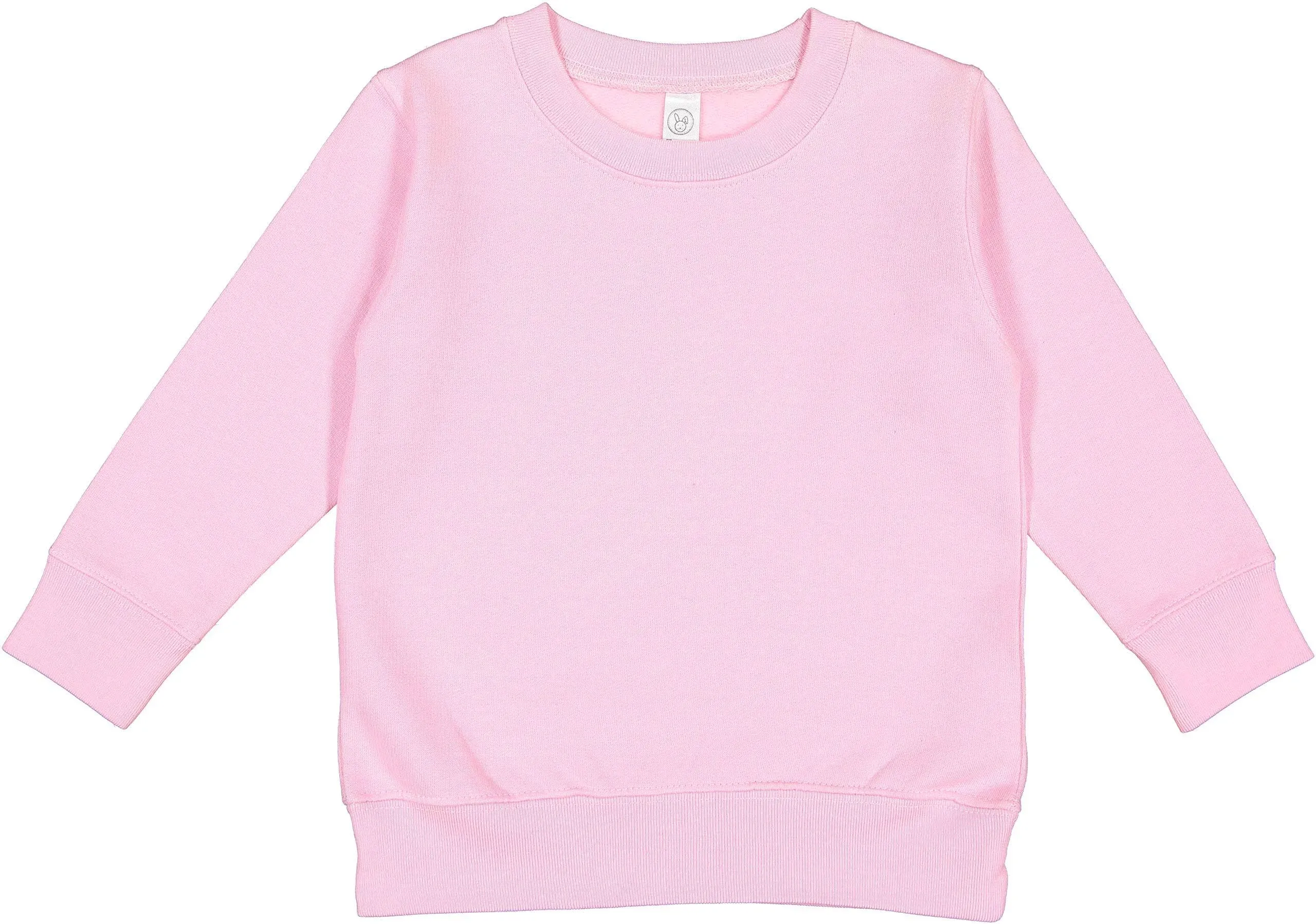 Rabbit Skins 3317 Toddler Fleece Crewneck Sweatshirt - Pink