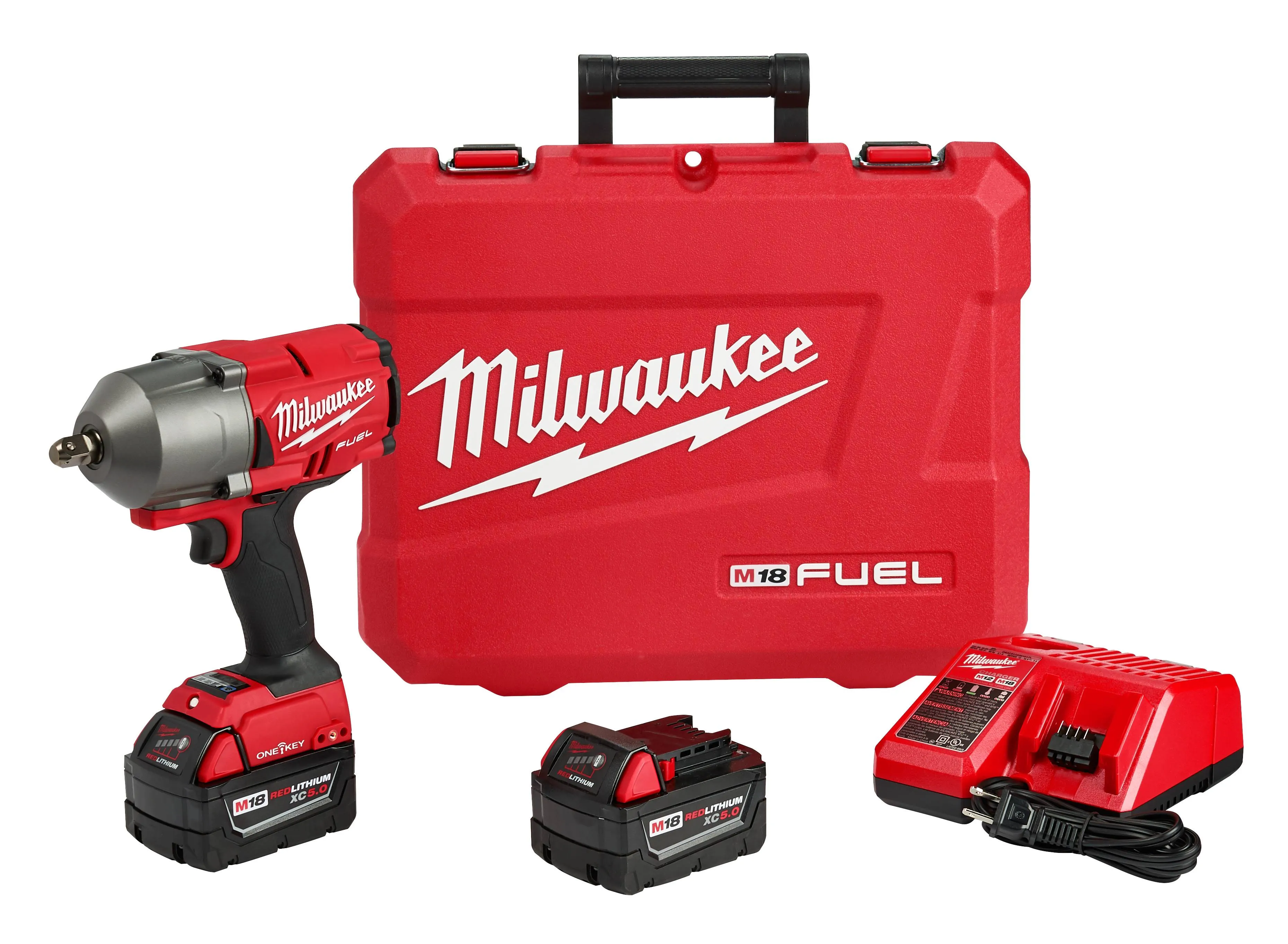 Milwaukee 2862-22 M18 Fuel One-Key High Torque Impact Wrench 1/2" Pin Detent Kit