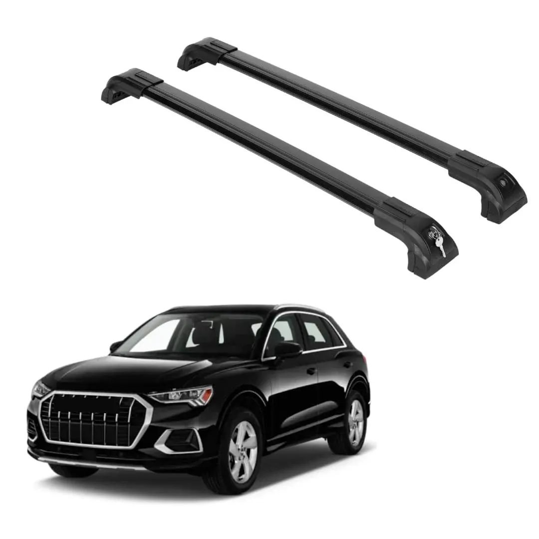 ERKUL Heavy Duty 220lbs Roof Rack Cross Bars for Audi Q3 2019-2024 | Solid Metal ...