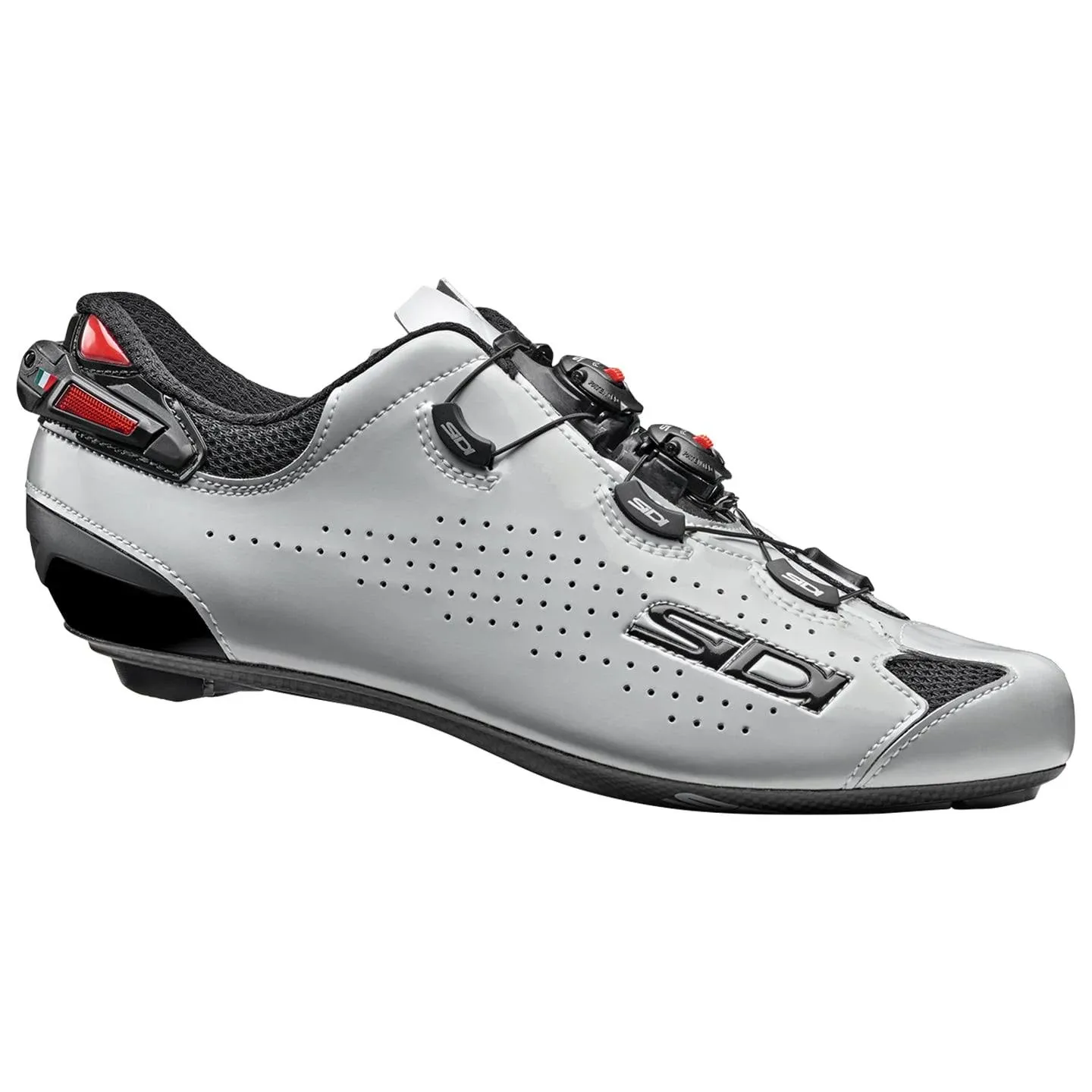 Sidi Shot 2 Men&#039;s Road Cycling Shoes, Black/Shiny Grey, M46