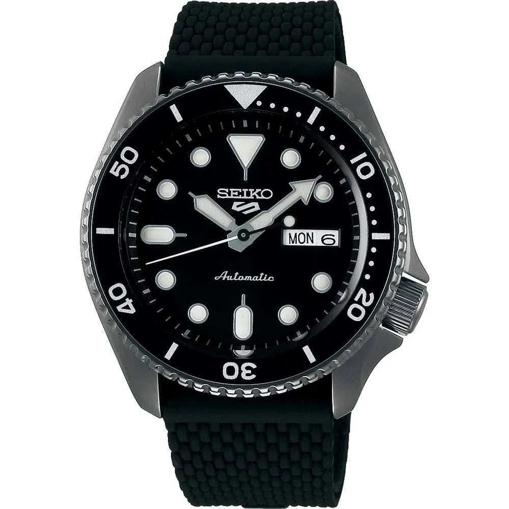 Seiko Men's Analogue Automatic Watch with Silicone Strap SRPD65K2