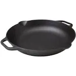 Victoria 13-Inch Cast Iron Skillet, Pre-Seasoned Cast Iron Frying Pan with Long Handle, Made in Colombia