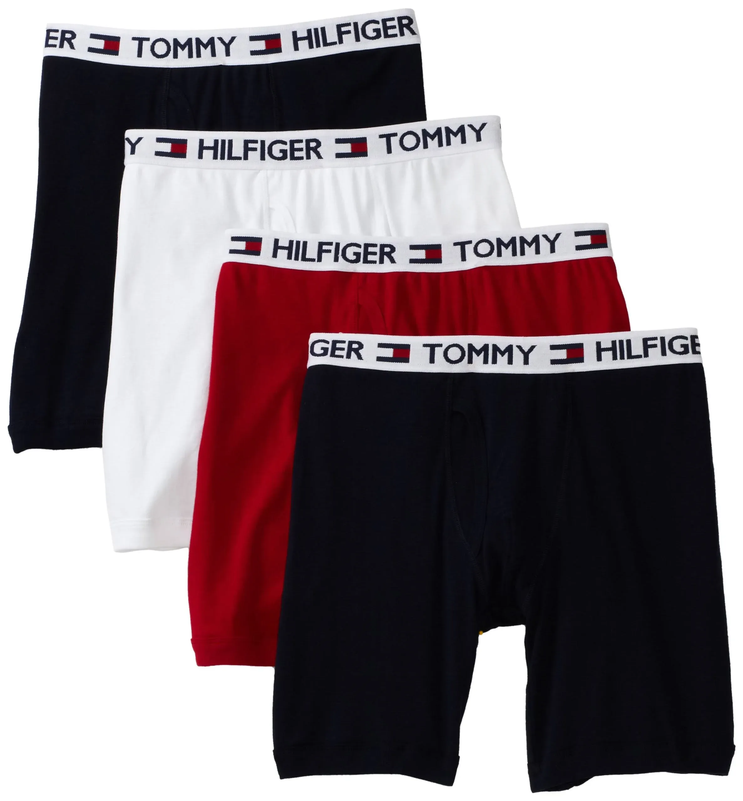 Tommy Hilfiger Men's Underwear Cotton Classics 4-Pack Boxer Brief-Amazon Exclusive