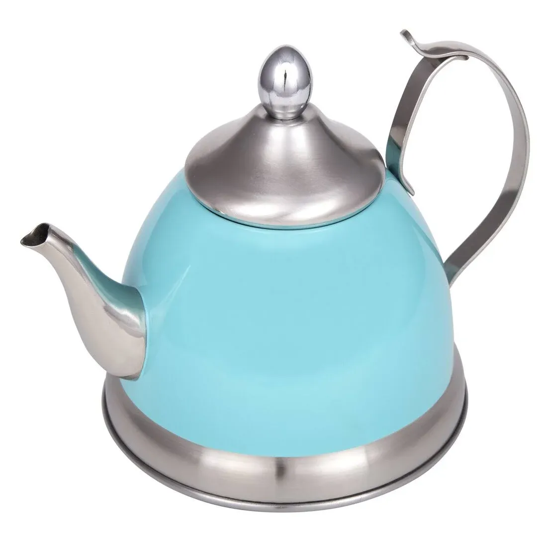 Creative Home 1.0 Nobili-Tea Stainless Steel Tea Kettle with Removable Infuser Basket