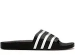 Adidas Adilette Men's Slide Sandal 078901, Size 4 M, Black White