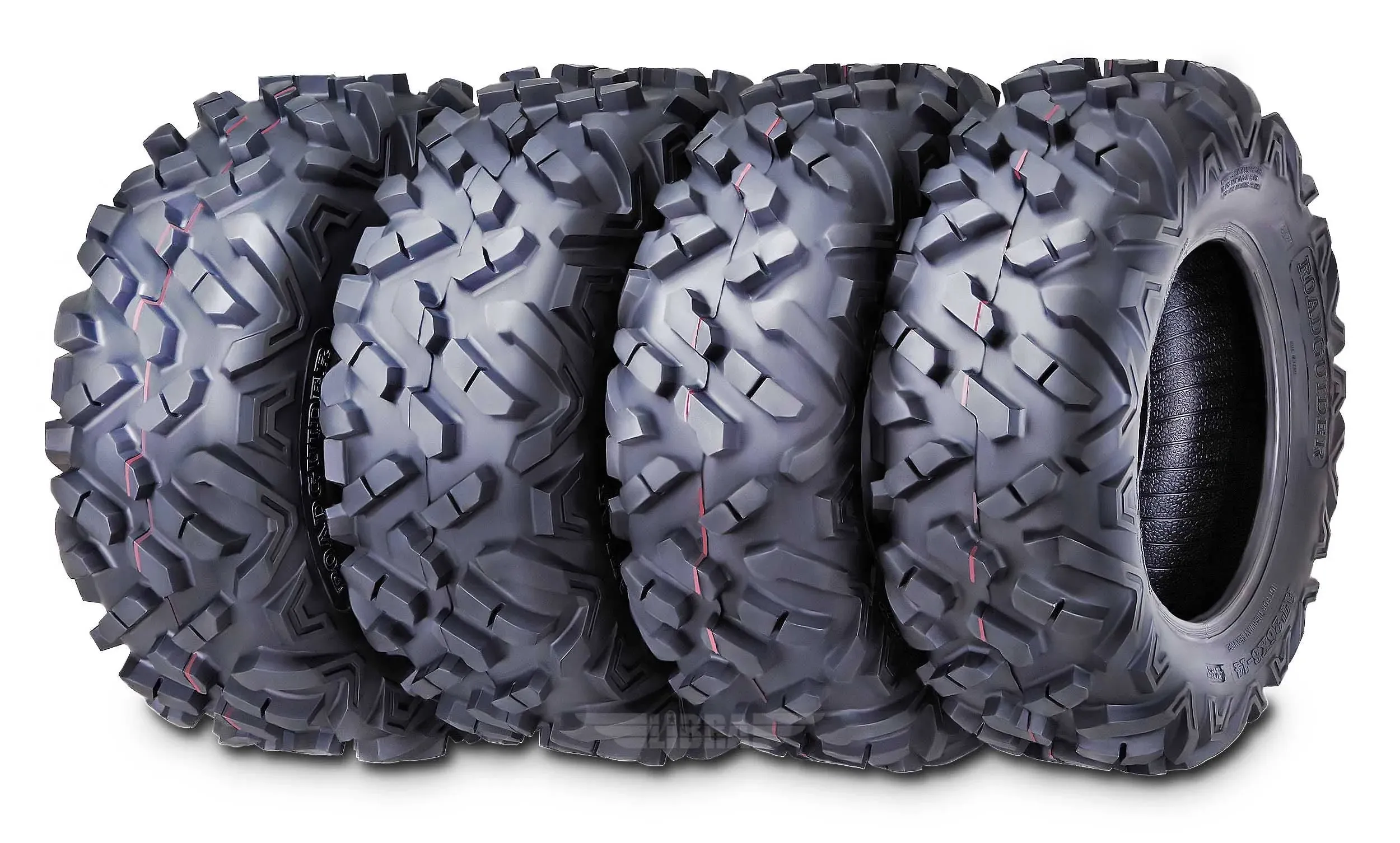 ROADGUIDER Set 4 ATV UTV Mud Tires 26x9-12 Front & 26x12-12 Rear 6PR...