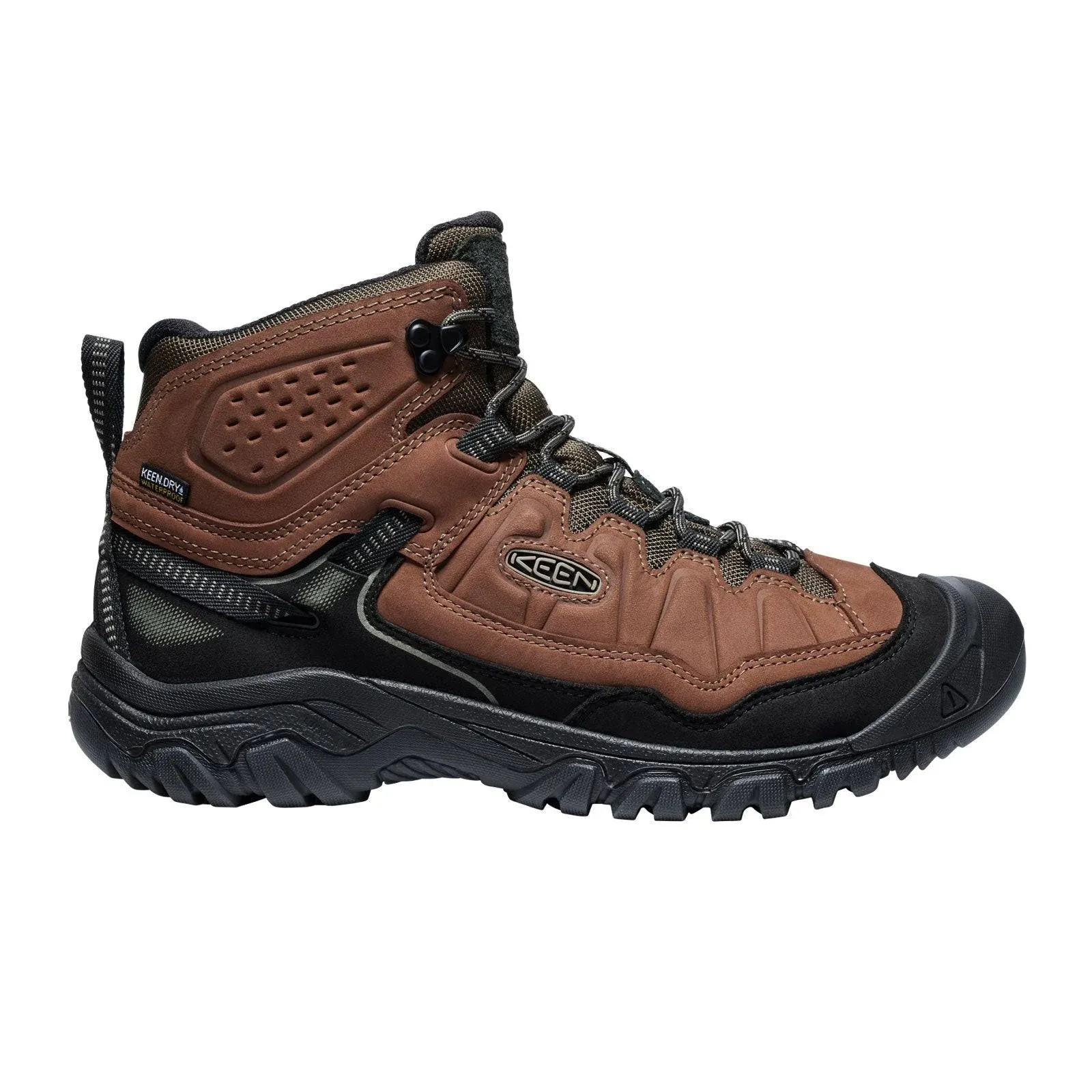 Keen Targhee IV Mid Waterproof Hiking Boots Men's(Bison/Black, 13)