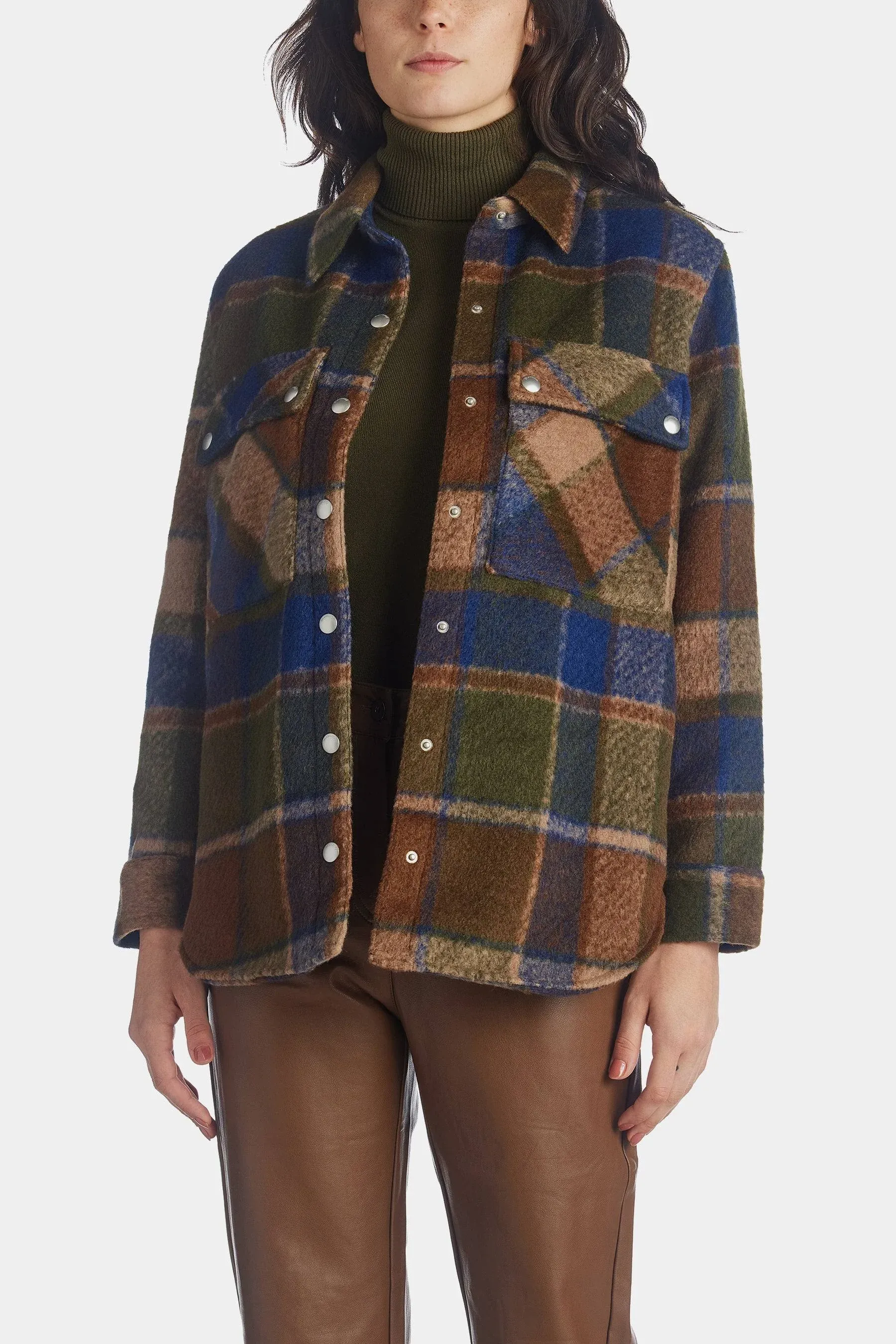 Multi Color Plaid Shacket