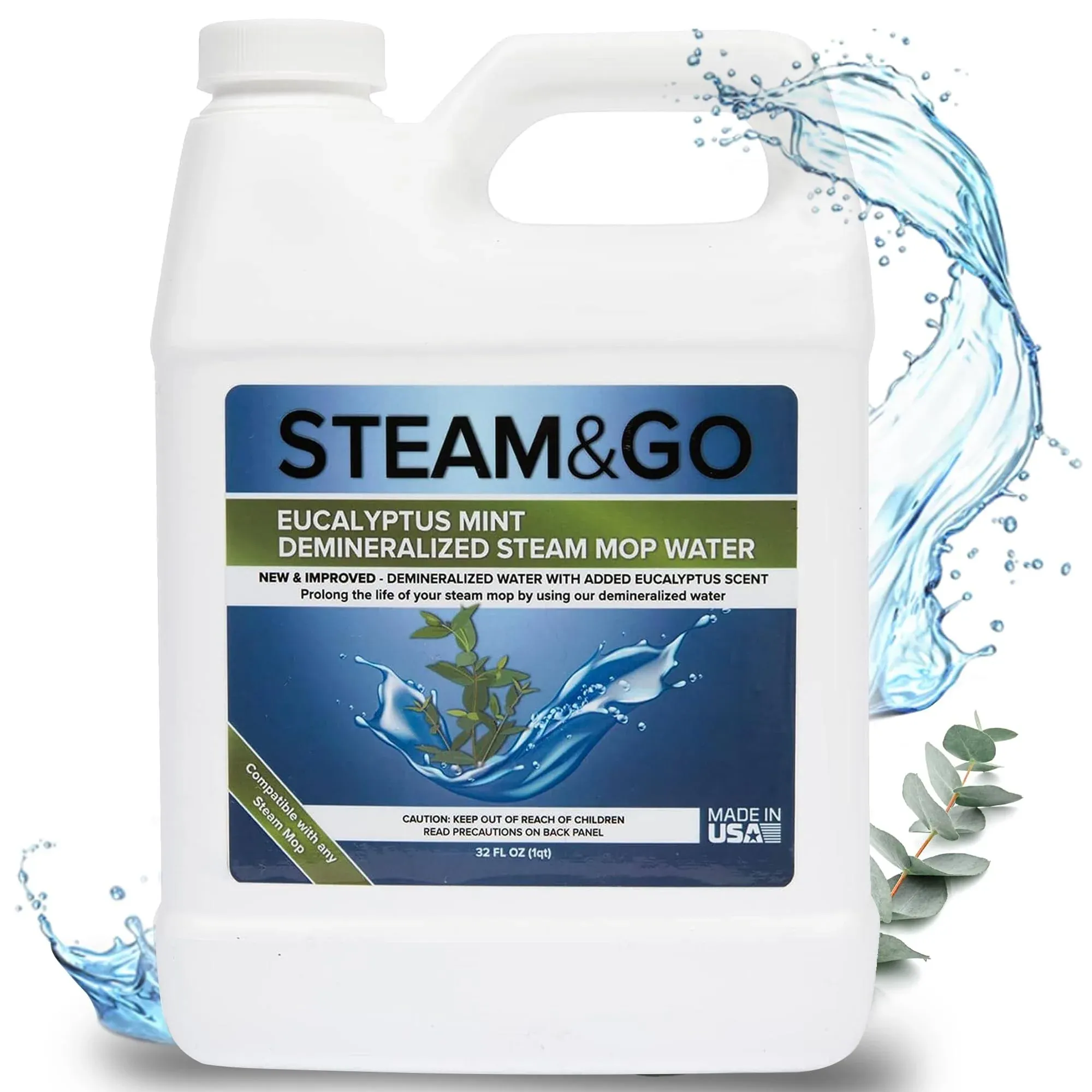 Steam & Go Demineralized Water for Steam Cleaner