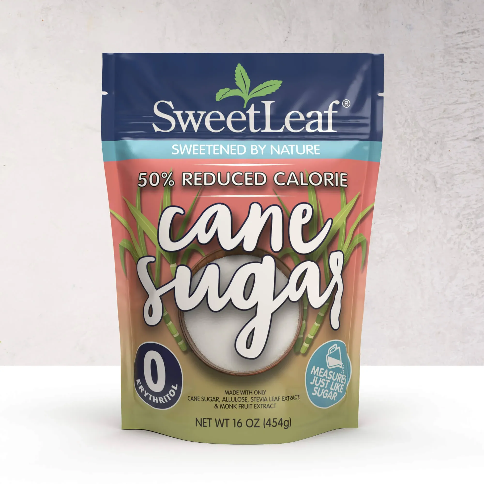 SweetLeaf 50% Reduced Calorie Cane Sugar 16 oz