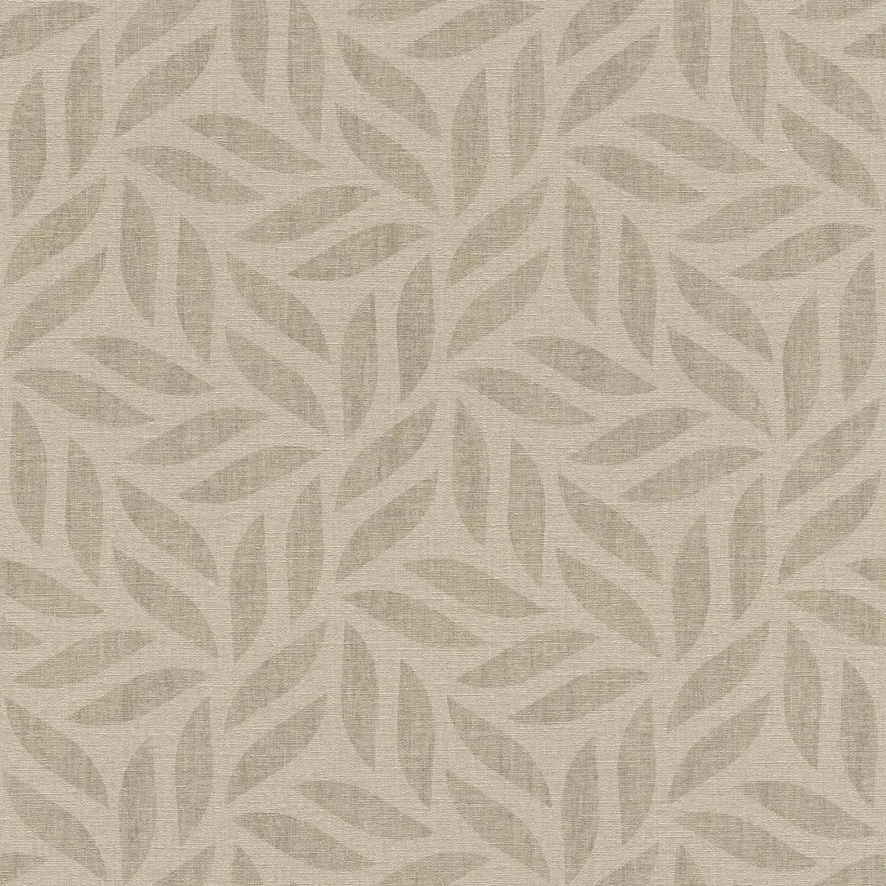 Rasch Sagano Light Brown Leaf Wallpaper