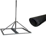 EZ NP-94-200 Non-Penetrating Roof Mount with 2" x 94" Mast w/Roof Mat