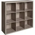 ClosetMaid Decorative Storage 9-Cube Organizer Weathered Gray