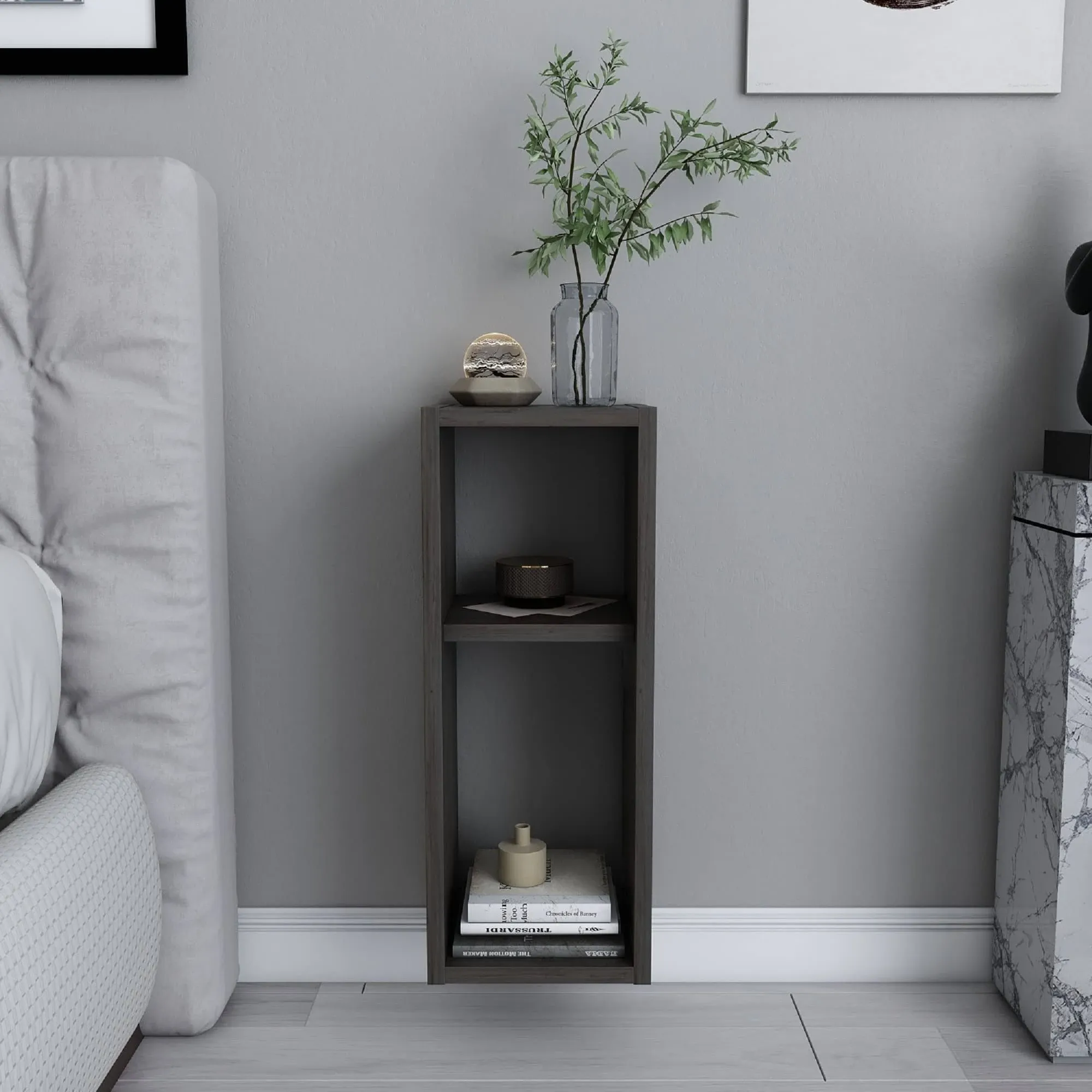 Sault Floating Nightstand Dark Oak