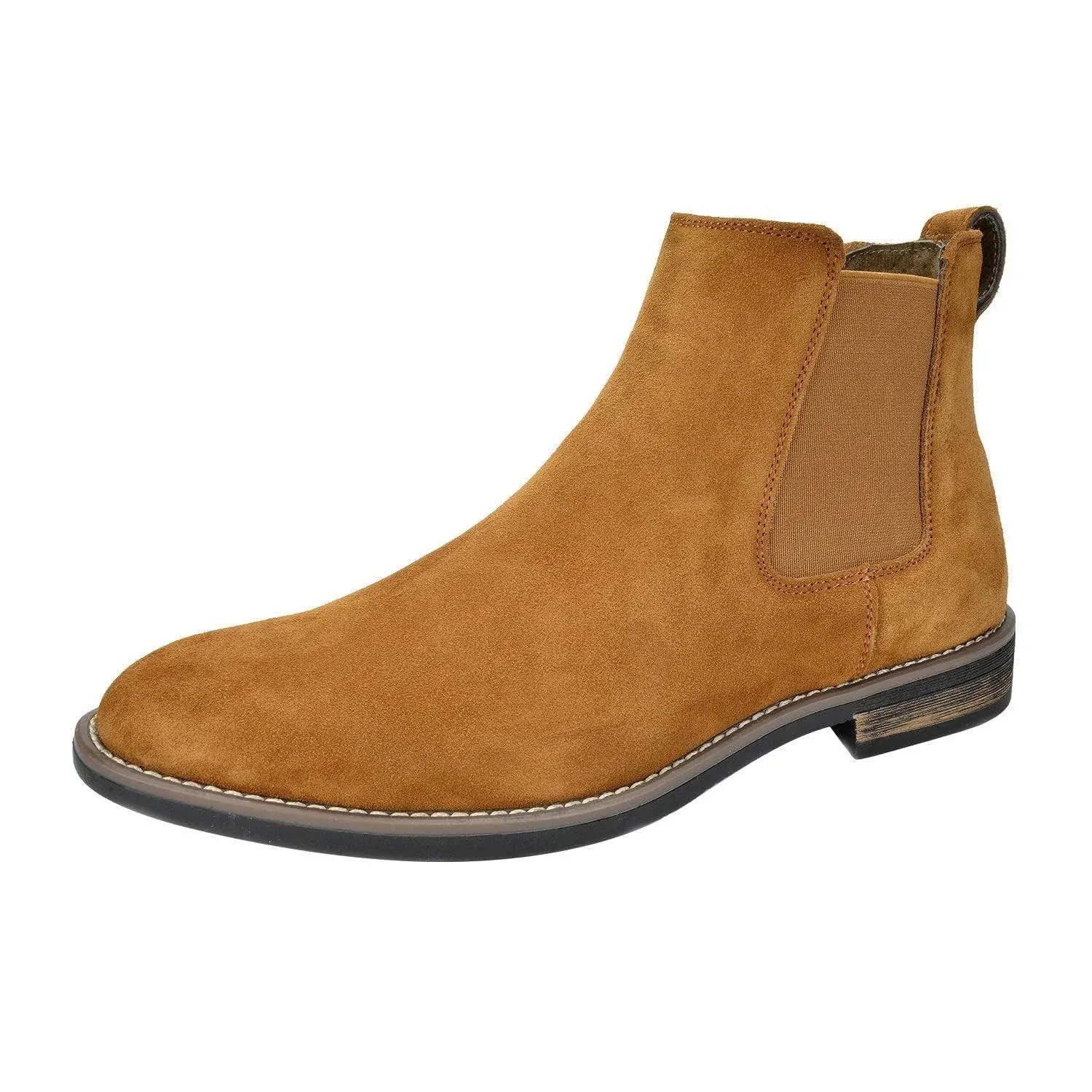 Bruno Marc Men&#039;s Suede Leather Chelsea Ankle Boots