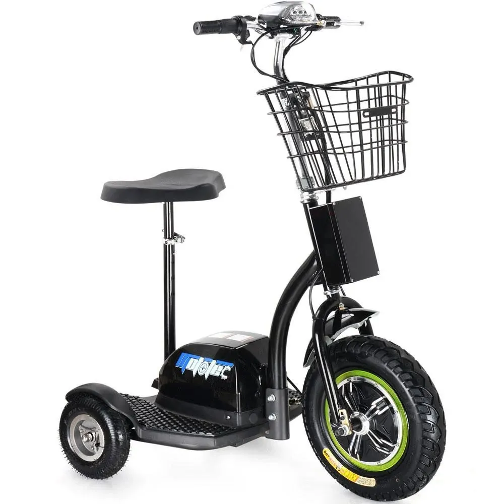 MotoTec 48V/12Ah 500W 3-Wheel Electric Scooter