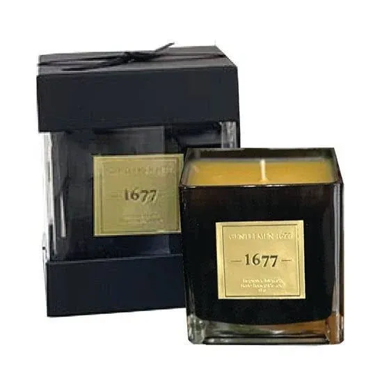 Lady Primrose, Gentlemen 1677 Boxed Candle, 11 Ounces