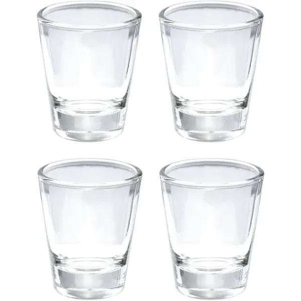 BCnmviku 1.5 oz Shot Glasses Sets with Heavy Base, Clear Shot Glass (2 Pack)