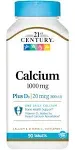 21st Century Calcium Plus D3 1000 MG 90 Tablets