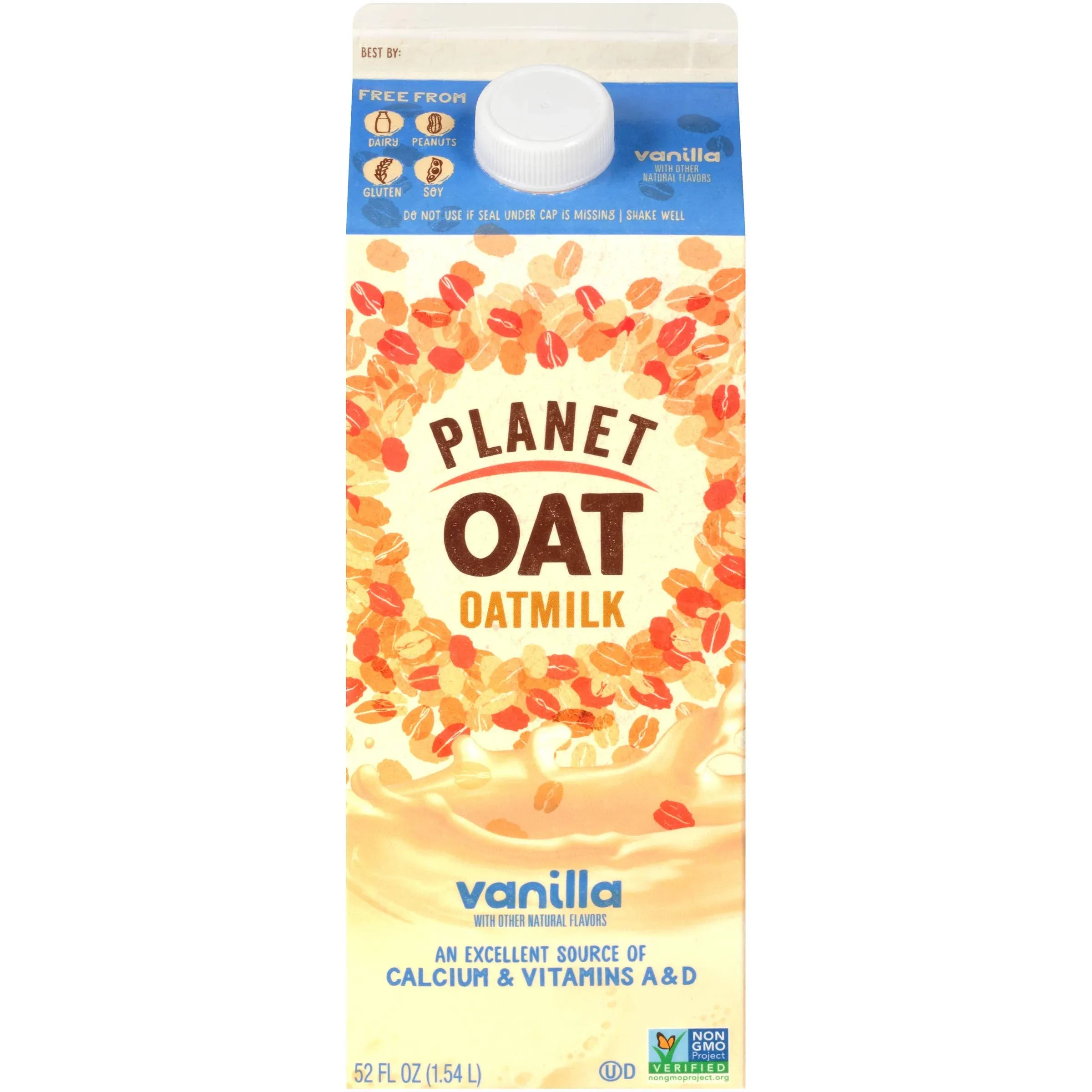 Planet Oat Dairy Free Vanilla Oatmilk (52 fl oz)