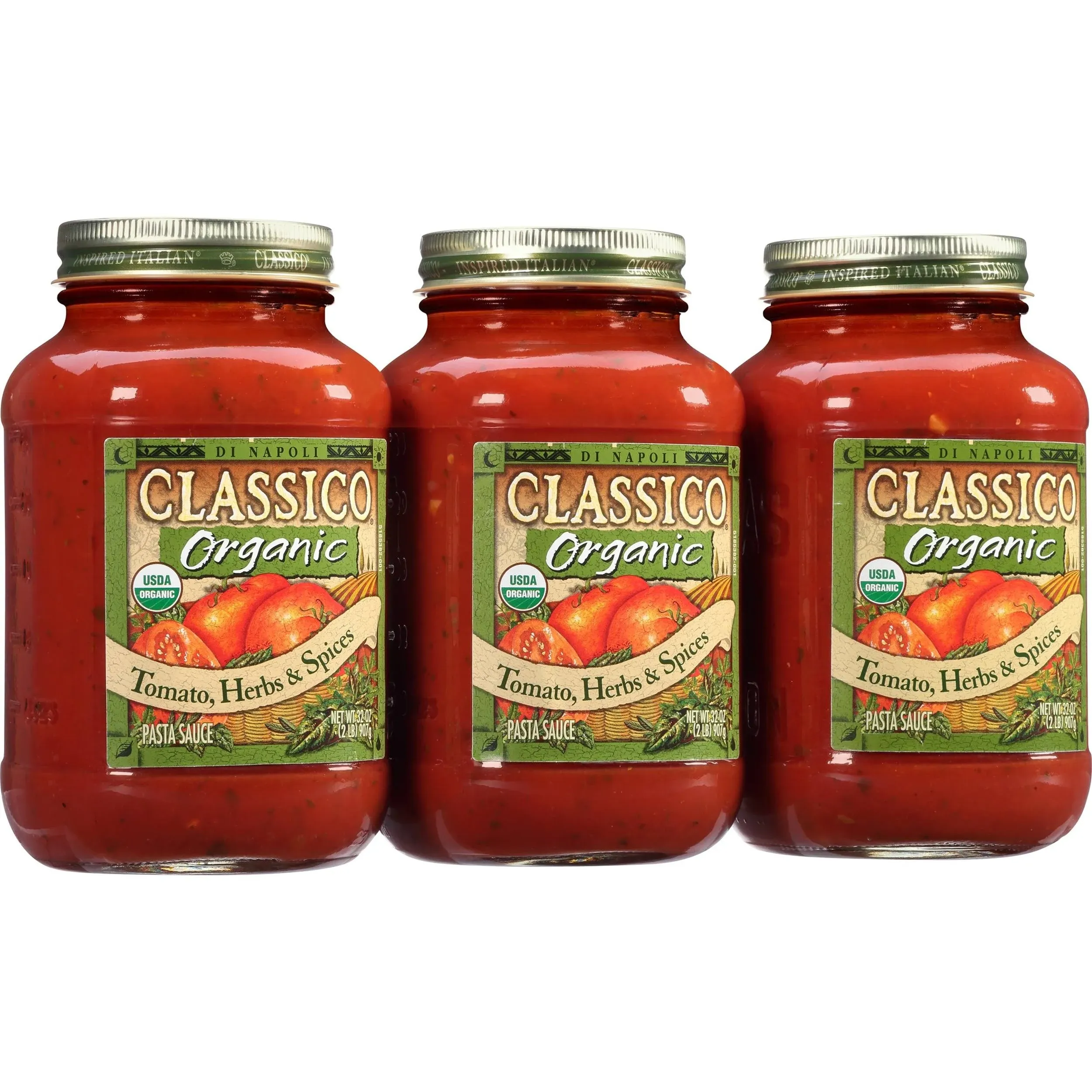 Classico Organic Tomato Herbs &amp; Spices, 32 Ounce (3 Pack)