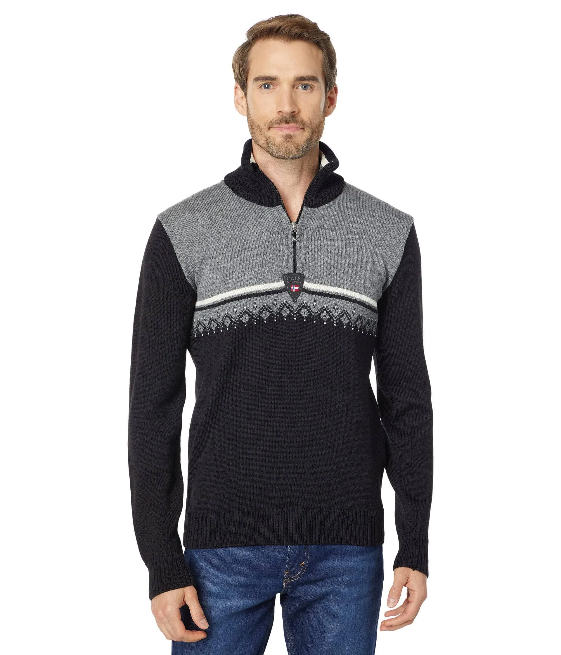 Dale of Norway Lahti Men’s Sweater - 100% Lightweight Wool Sweaters for Men - Regular Fit Men’s Pullover - Men’s Sweater