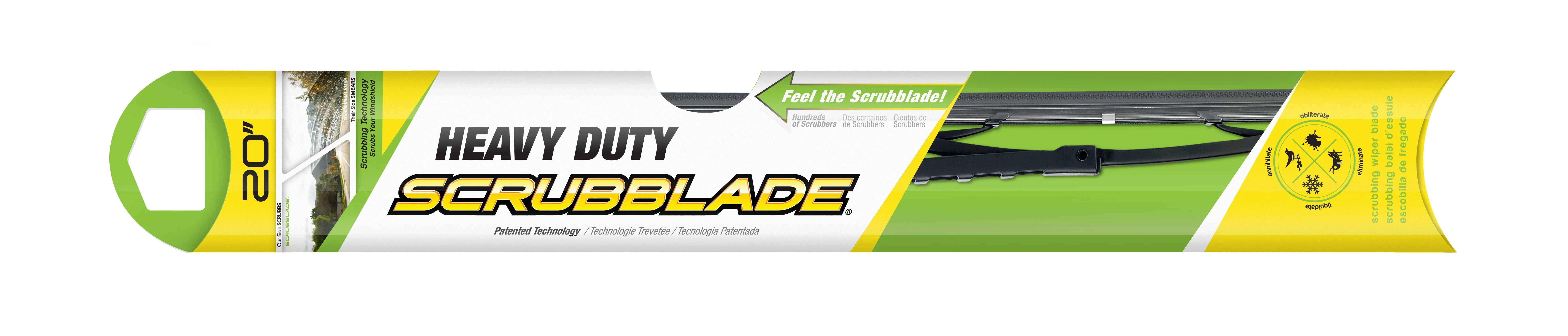 Scrubblade 20&#034; Triangular Windshield Wiper Blade SB2000