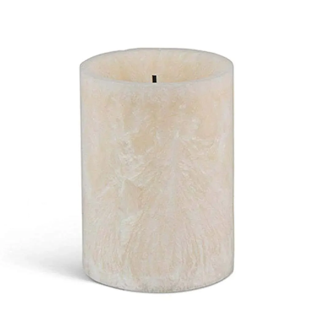 Gerson Companies Wax Glow Wick Ice Effect Wavy Edge Candle