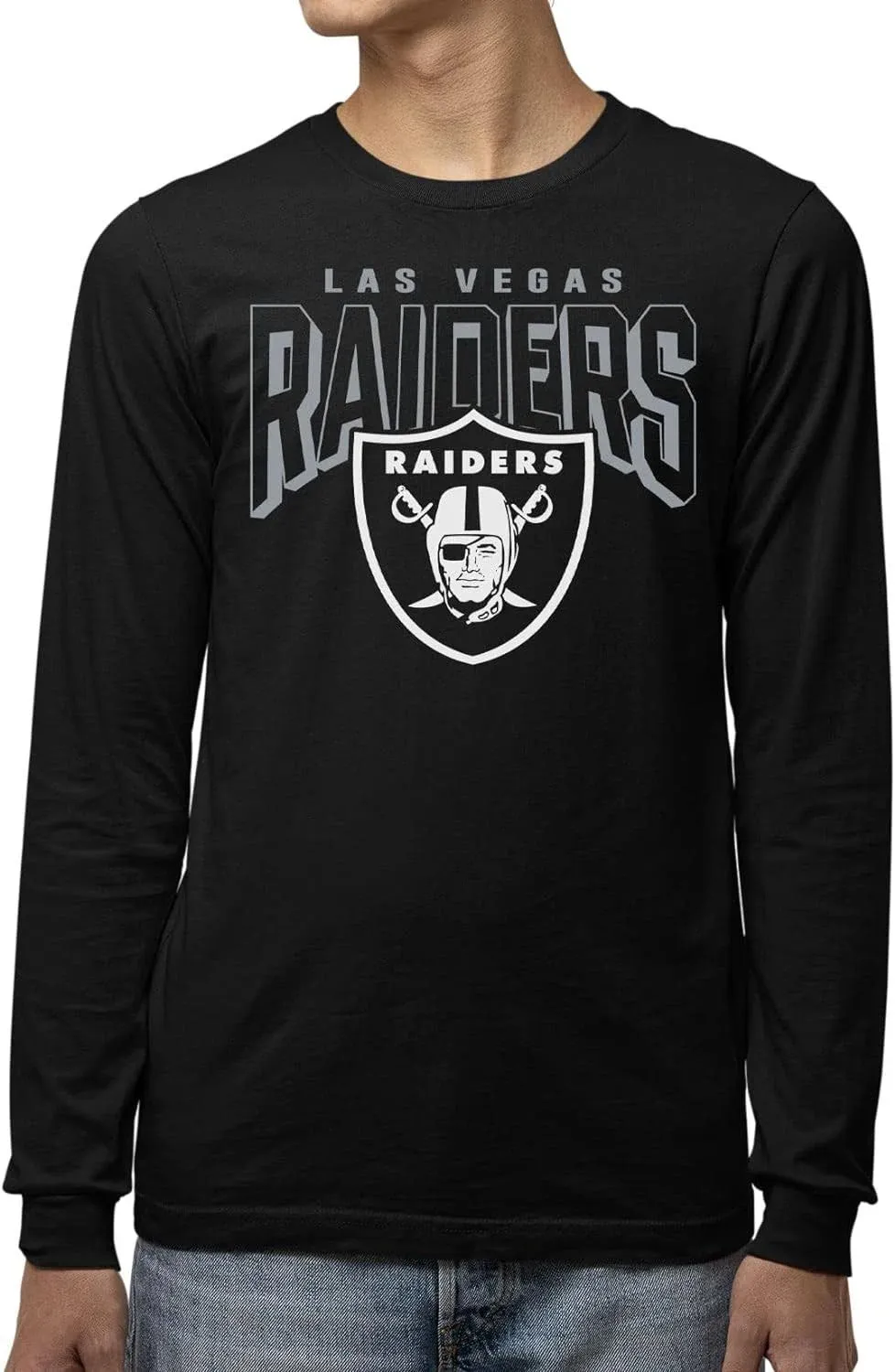 Junk Food Clothing x NFL - Las Vegas Raiders - Bold Logo - Unisex Adult Long ...