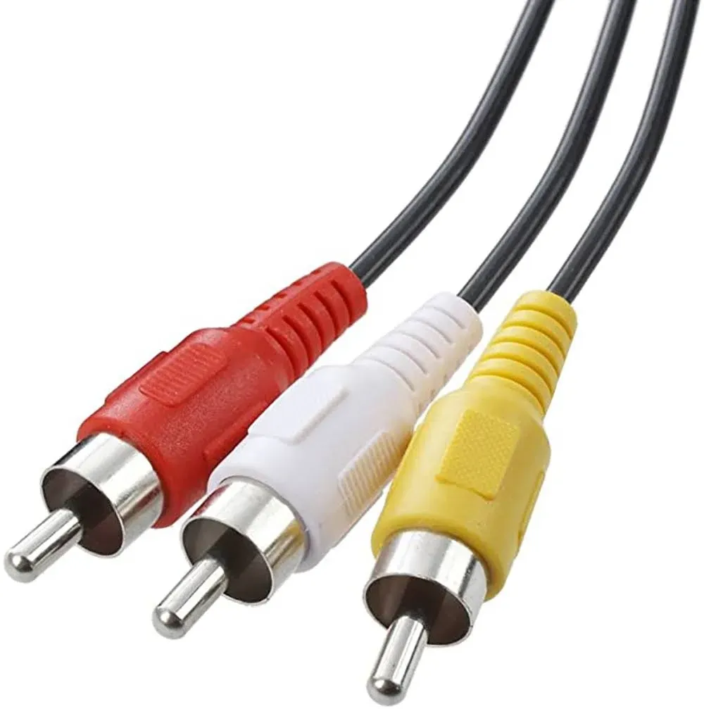 RCA 6 FT Audio/Video Composite Cable DVD/VCR/SAT Yellow/White/R<wbr/>ed Connectors