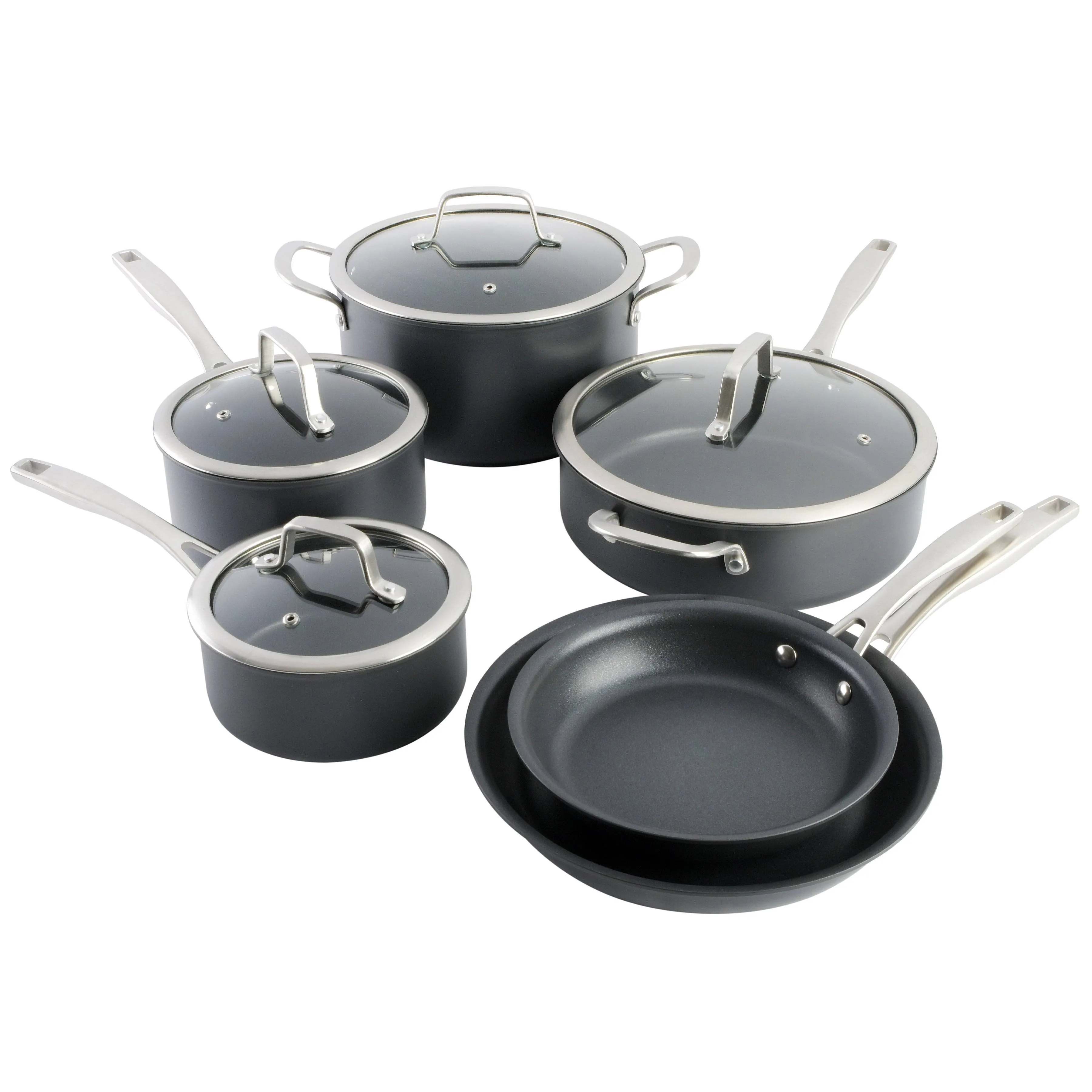 Kenmore Pro Arbor Heights 10 Piece Nonstick Aluminum Cookware Set