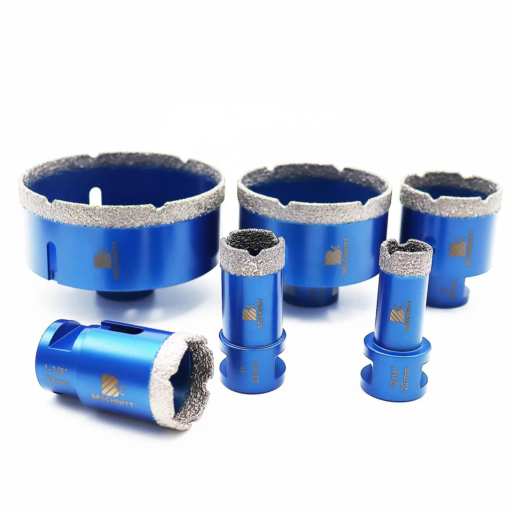 Diamond Core Drill Bit Set-4/5&#034; 1&#034; 1-3/8&#034; 2&#034; 3&#034; 4&#034; Diamond Hole Saw,for Porce...