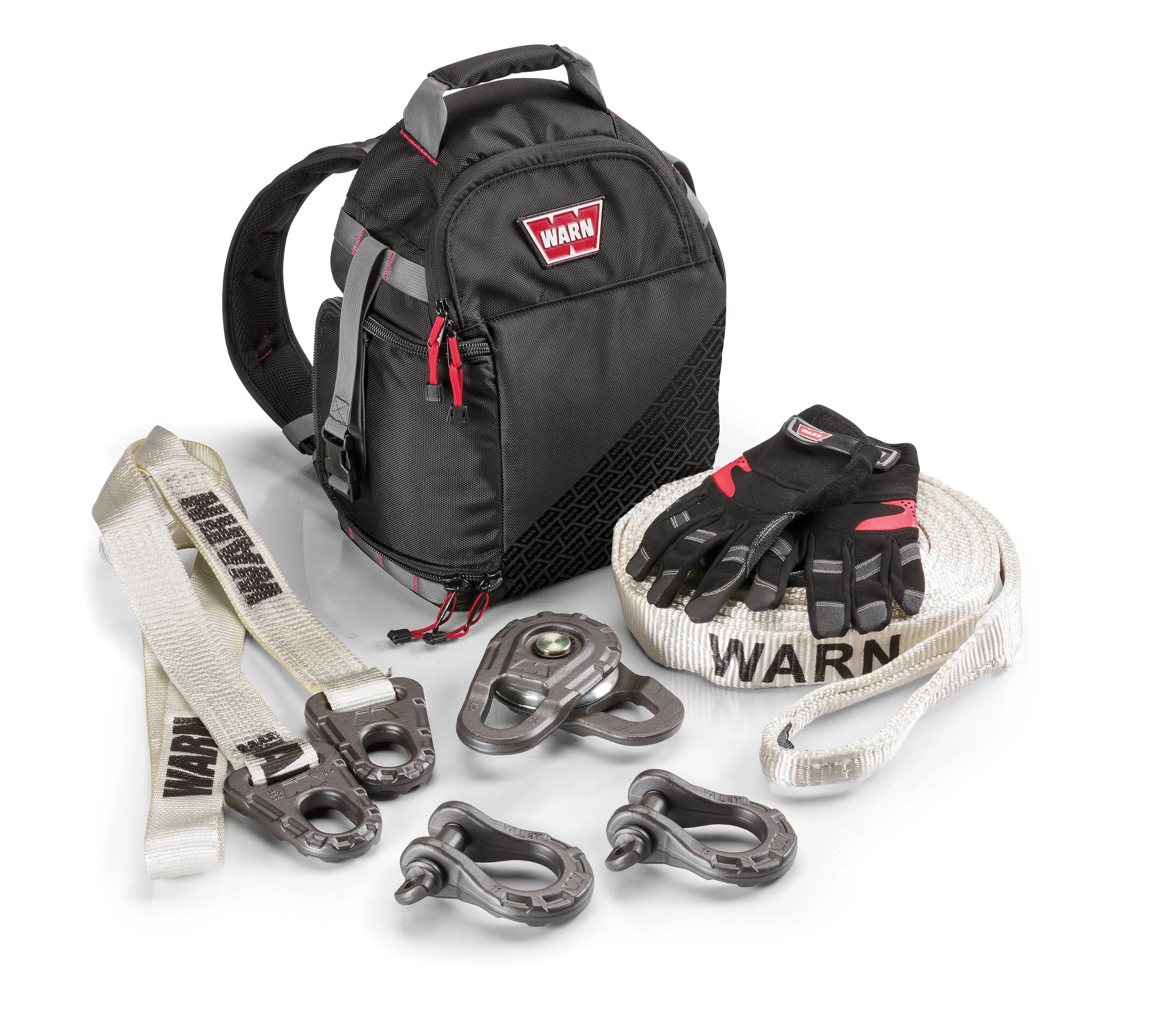 97565 Warn Industries Winch Rigging Kit Includes Two 3/4 Inch 18000