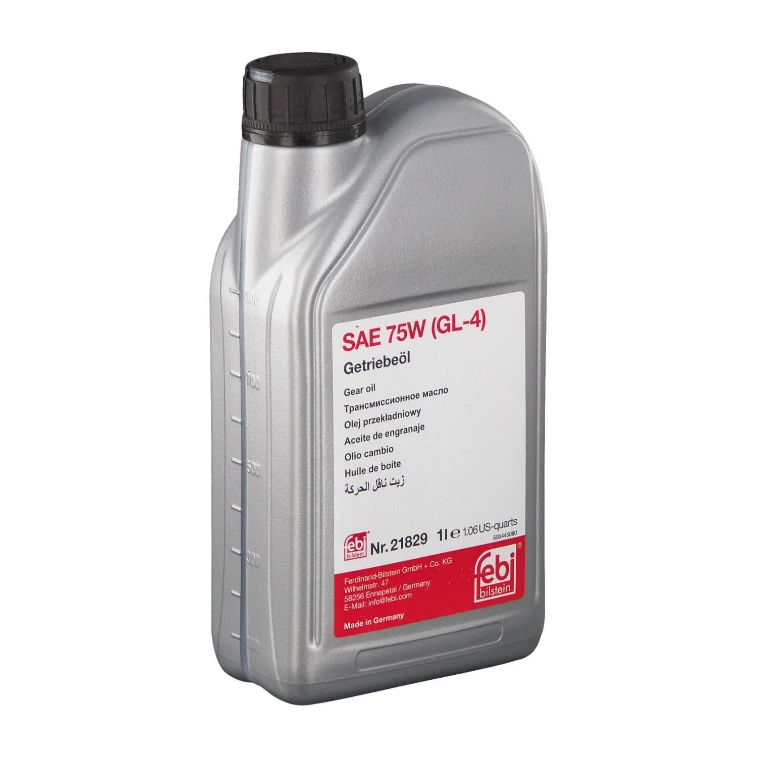 Gear Oil SAE 75W (GL4) 21829 - 1L by Febi Bilstein