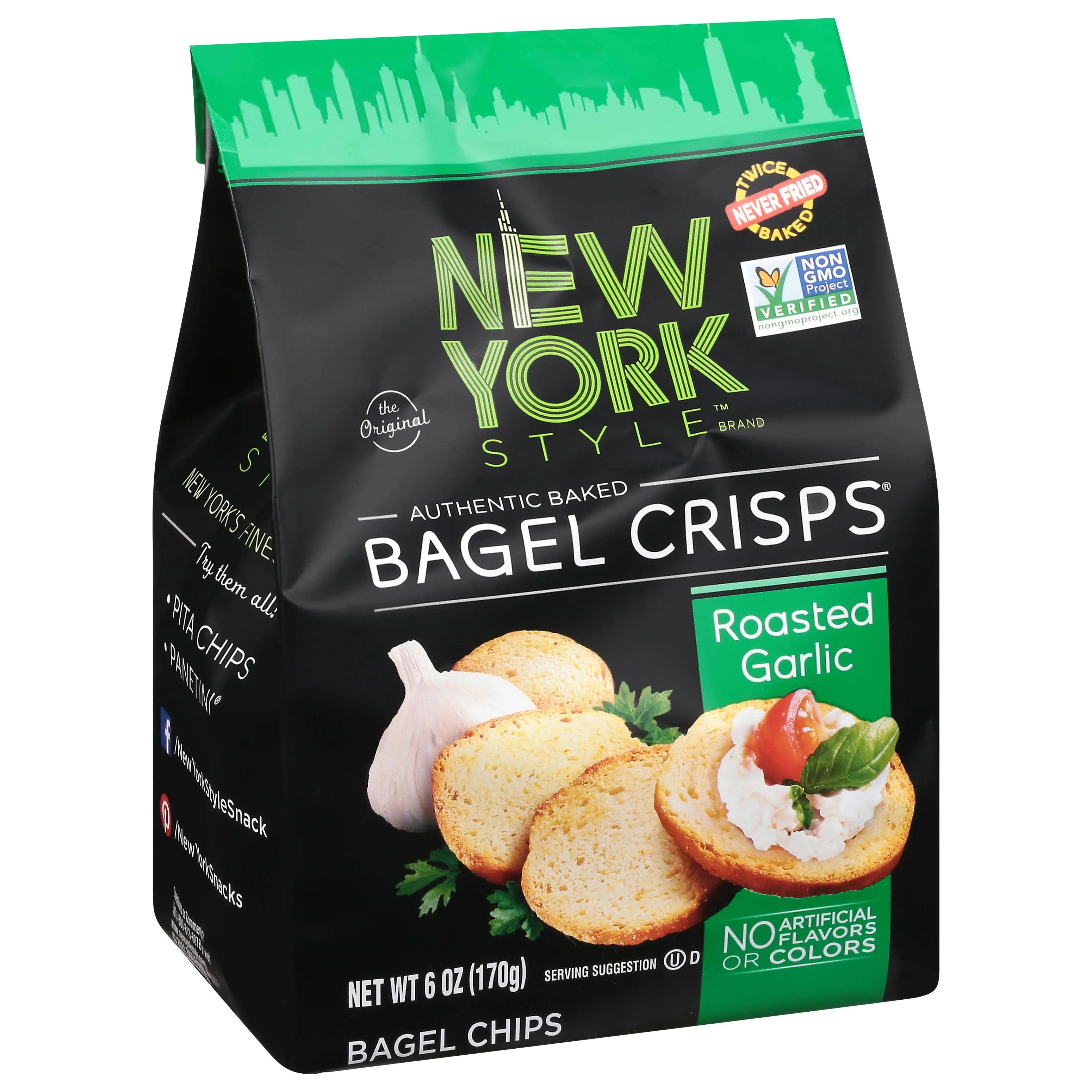 New York Style Garlic Bagel Crisps