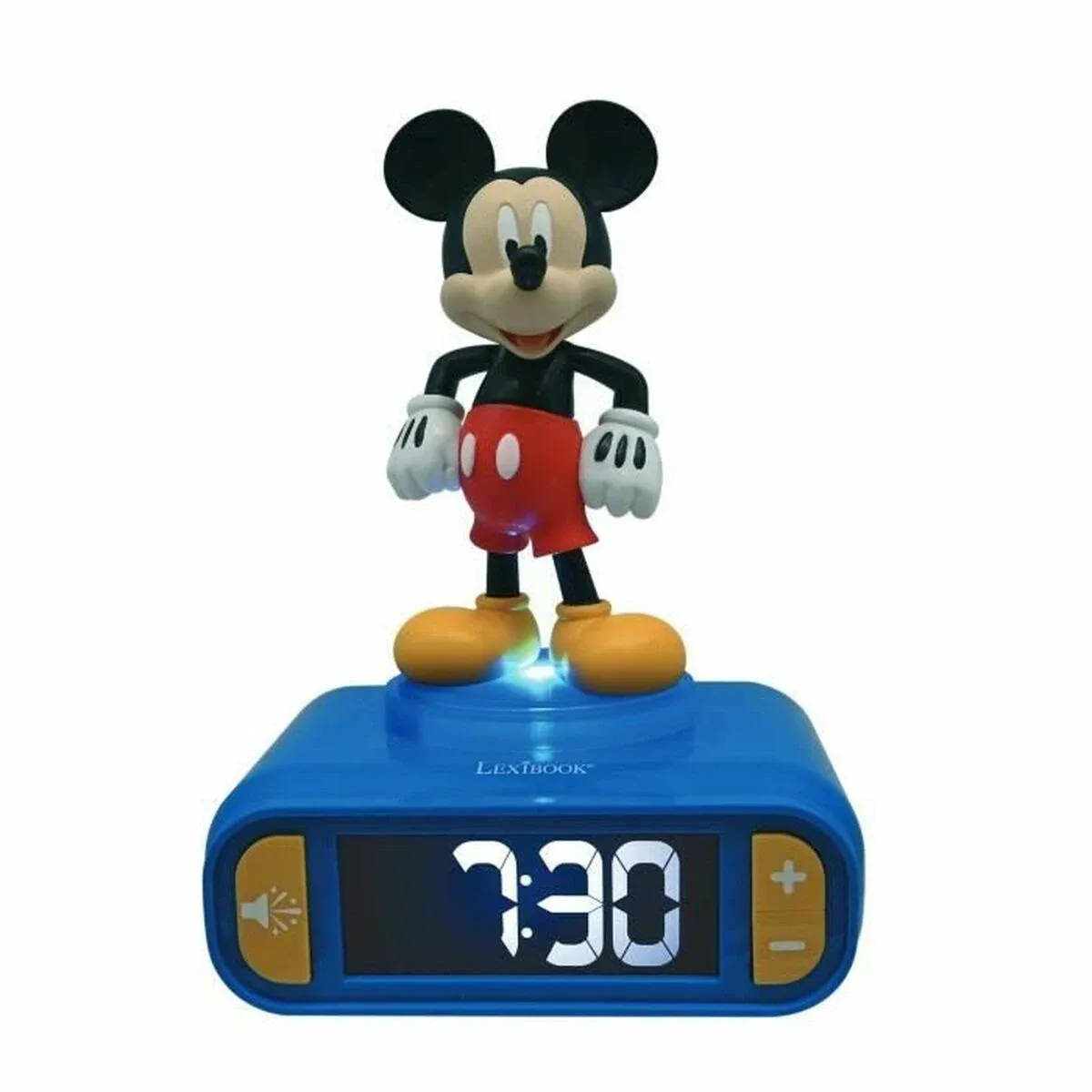 Disney Mickey Mouse Digital Alarm Clock with Nightlight - Interactive 