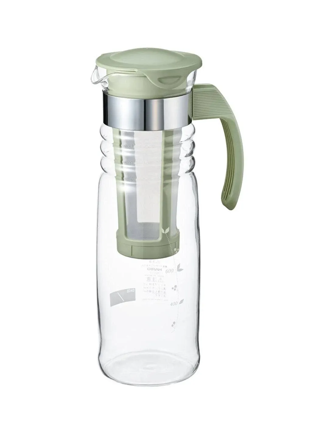 Hario Mizudashi Cold Brew Tea Maker, 1200ml, Smoky Green