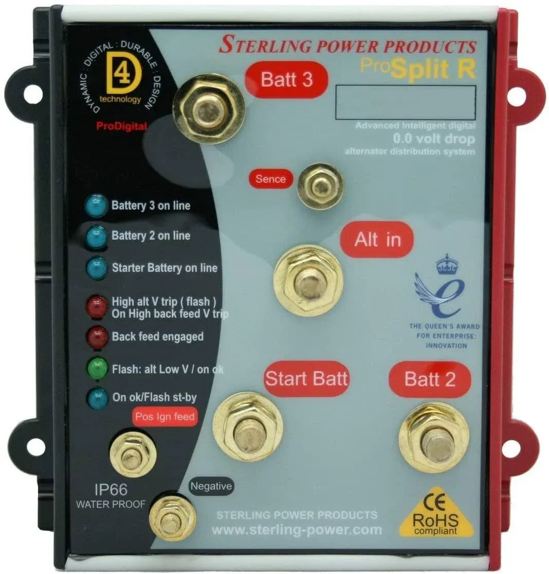 Sterling Pro Split R - Alternator 0.0V Drop Splitting System