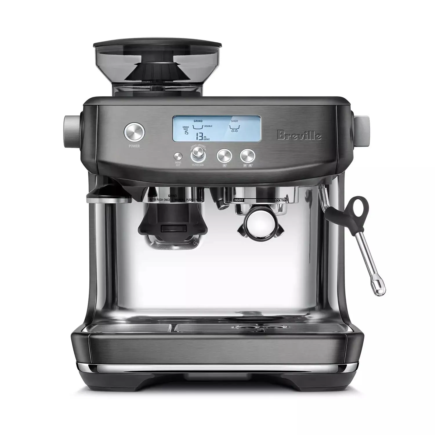 Breville Barista Pro Espresso Machine, Black Stainless