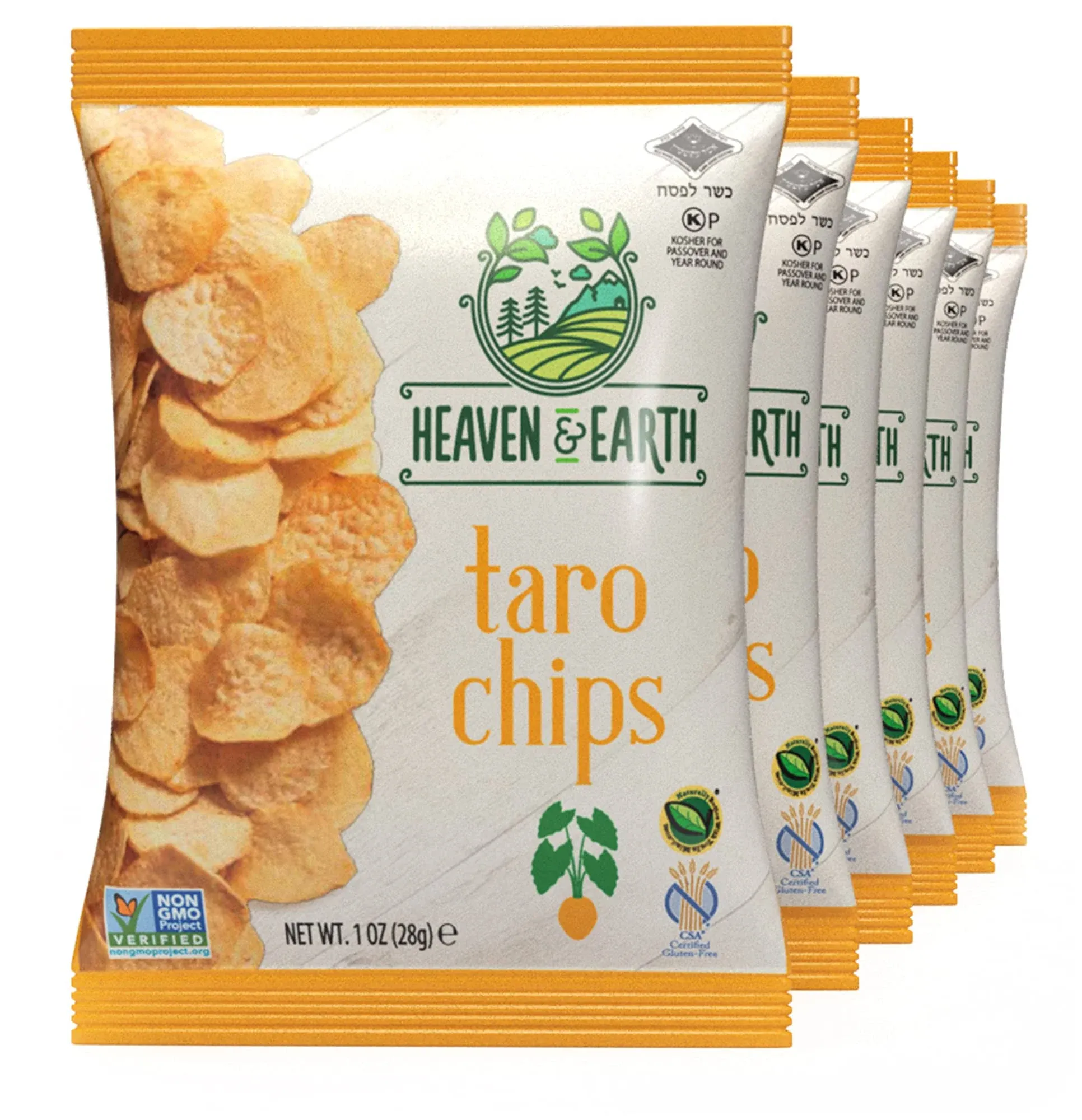 Heaven & Earth Taro Chips, 5oz (2 Pack)