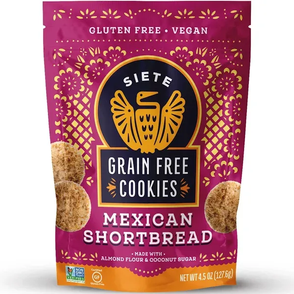 Siete Foods Grain Free Mexican Cookies, Shortbread (4.5 oz)