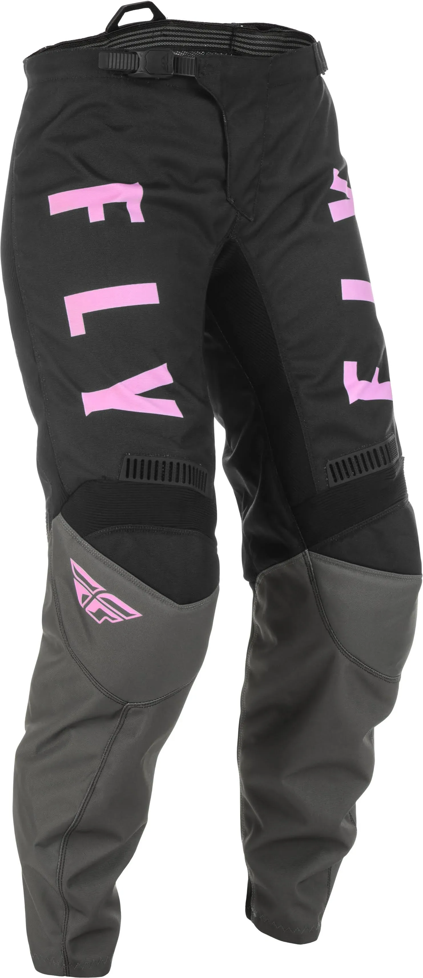 Fly Racing 2022 Youth Girl's F-16 Pants (Grey/Black/Pink, 18)