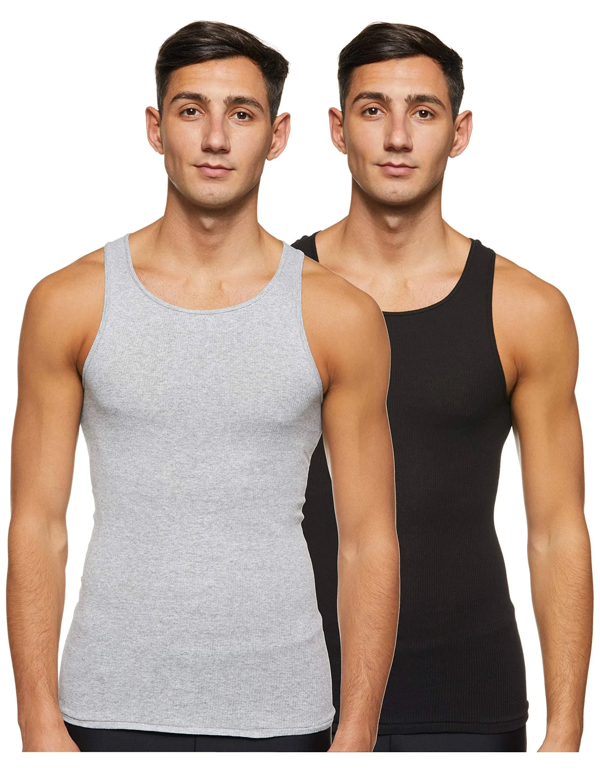 Hanes Men's Cotton Tank Undershirts 2-Pack